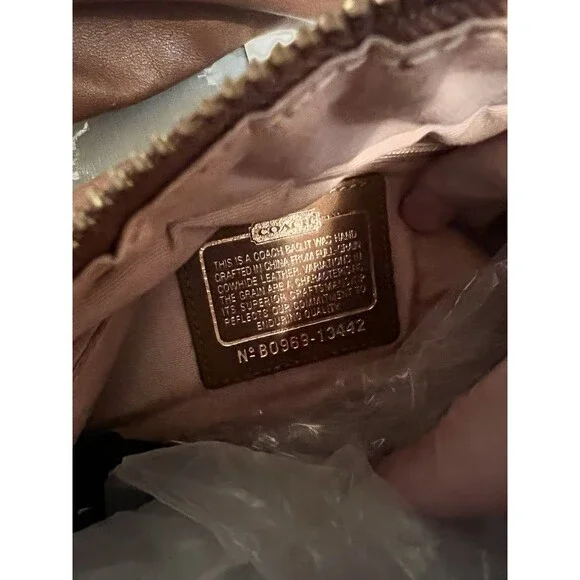 Vintage Coach Parker Shoulder Bag Leather Brown - Picture 9 of 10